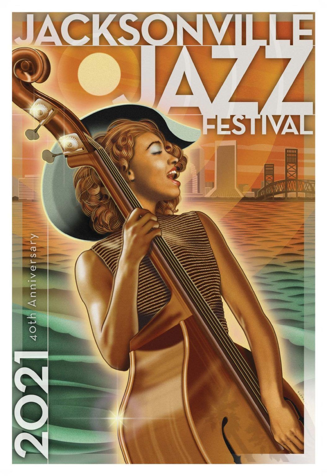 Jacksonville Jazz Festival 2021 Commemorative Poster Jacksonville