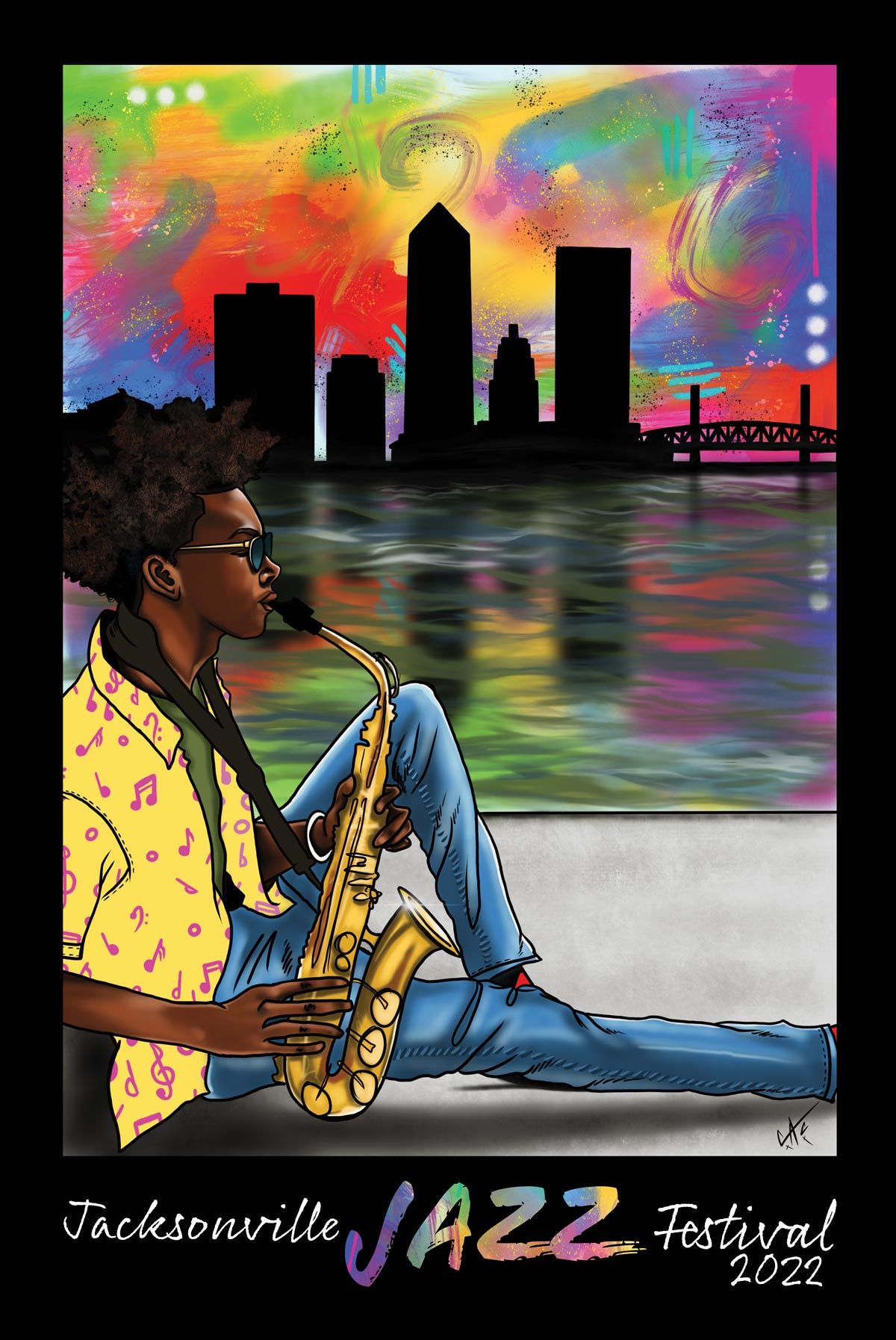 Jacksonville Jazz Festival 2022 Commemorative Poster • Jacksonville